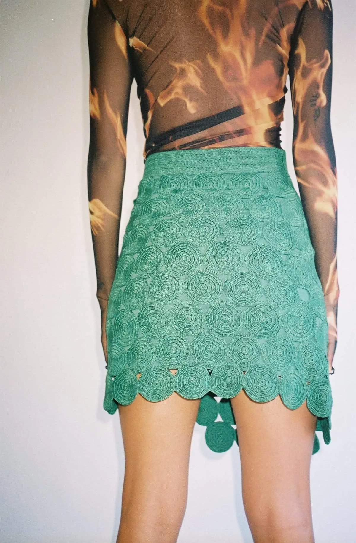 Falda Pastillas Skirt - Green