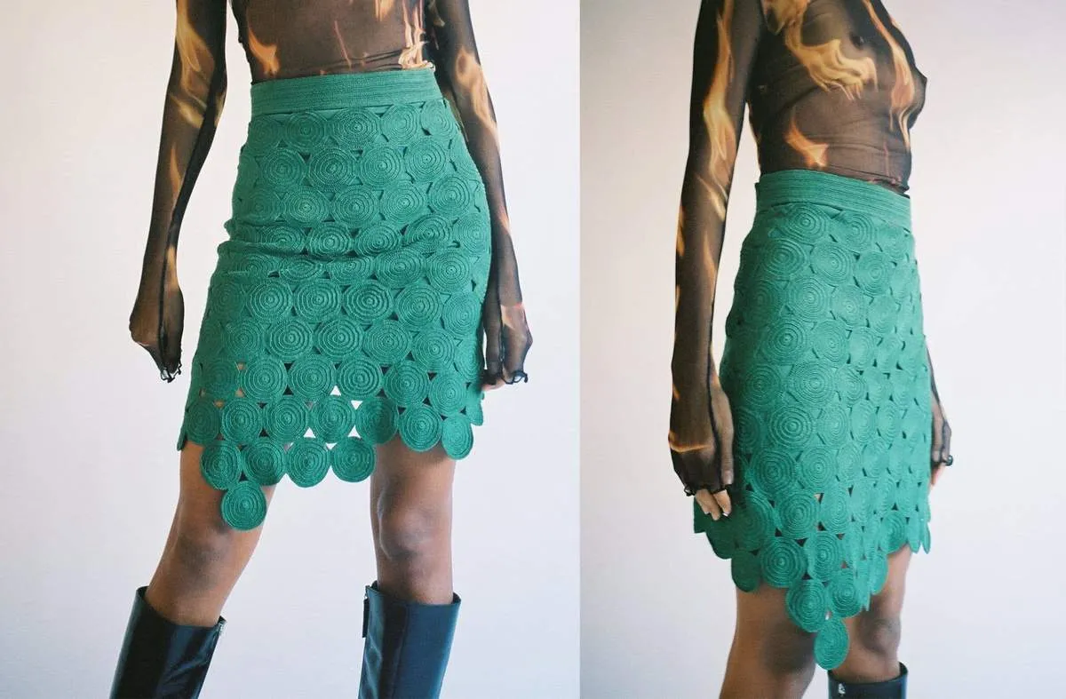 Falda Pastillas Skirt - Green