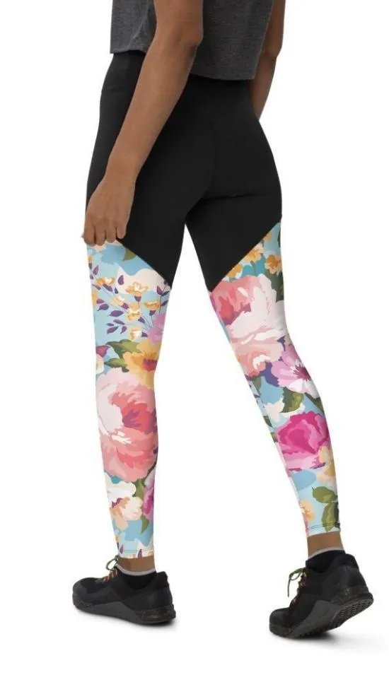 Flower Power Compression Leggings