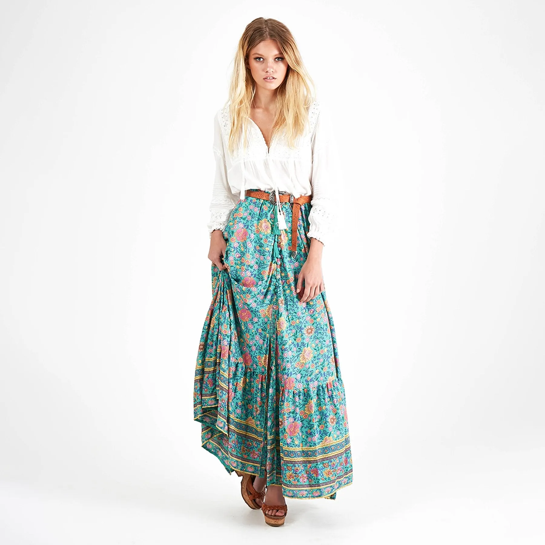 Folk Town Maxi Skirt