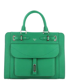 FONTANA MILANO 1915 Green Leather Top-Handle Handbag - SS23 Collection