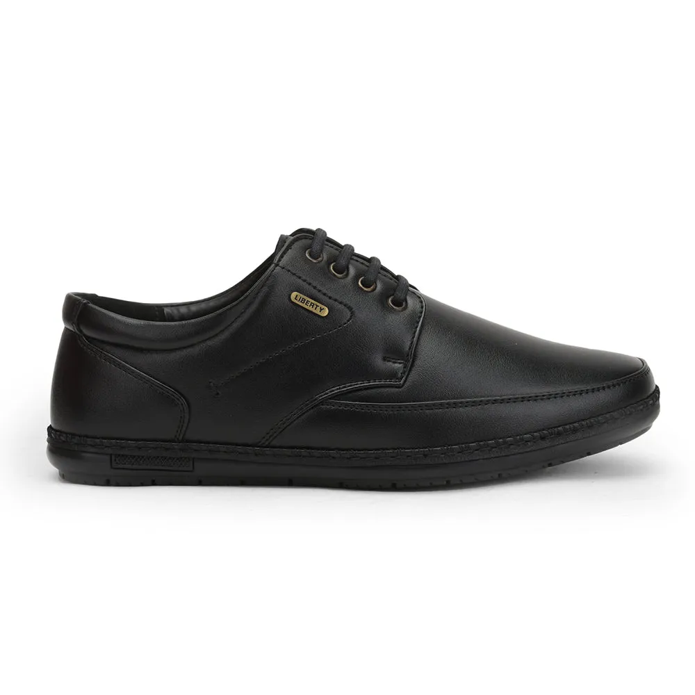 Fortune (Black) Formal Lace Up Shoes For Men ER-61 By Liberty