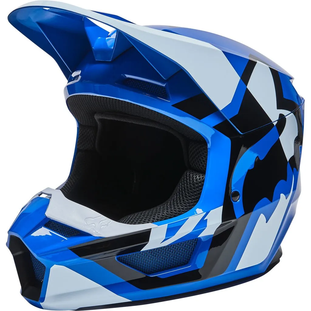 Fox - 2022 V1 Lux Blue Helmet