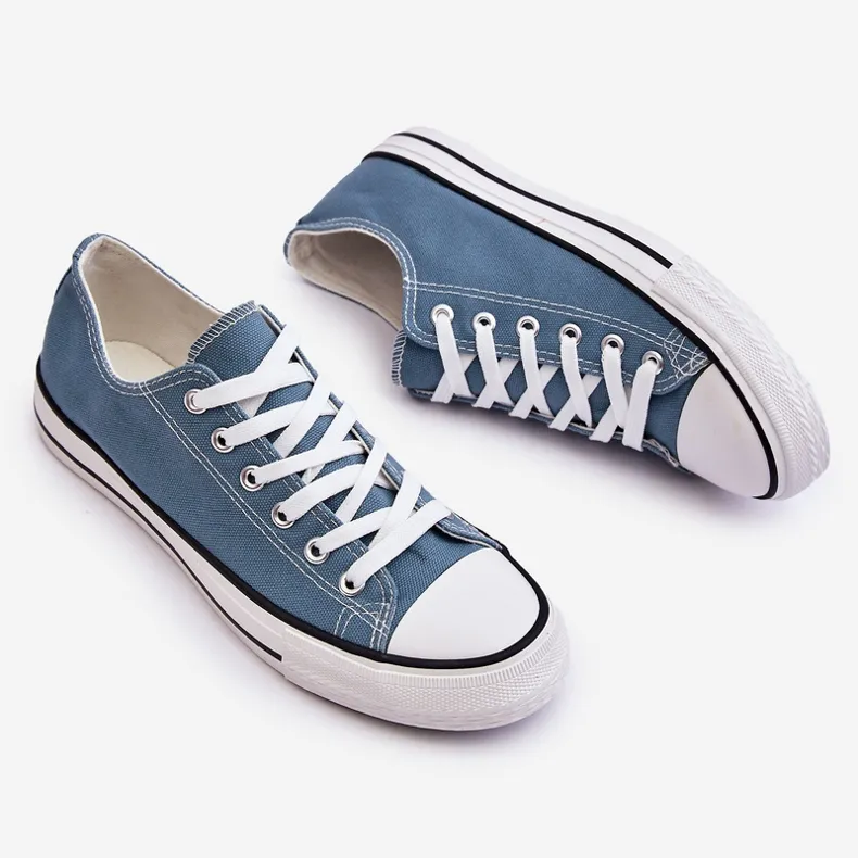 FR1 Women's Classic Low Top Sneakers Light Blue Vegas