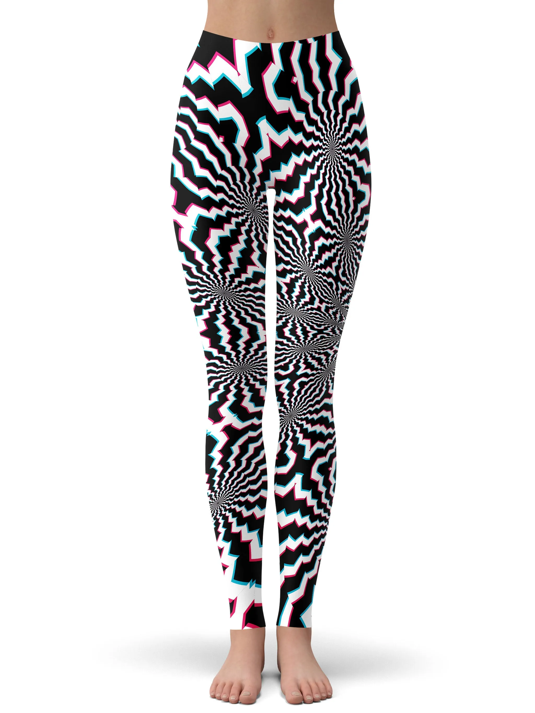 Fractal Ripples Crop Top and Leggings Combo