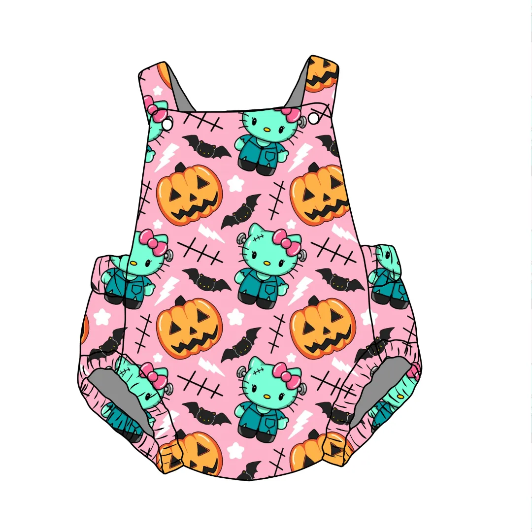 Frankenkitty  Unisex Baby Romper