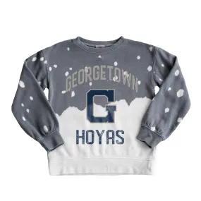 Gameday Couture Georgetown Hoyas Girls Youth Gray Faded Pullover Sweatshirt