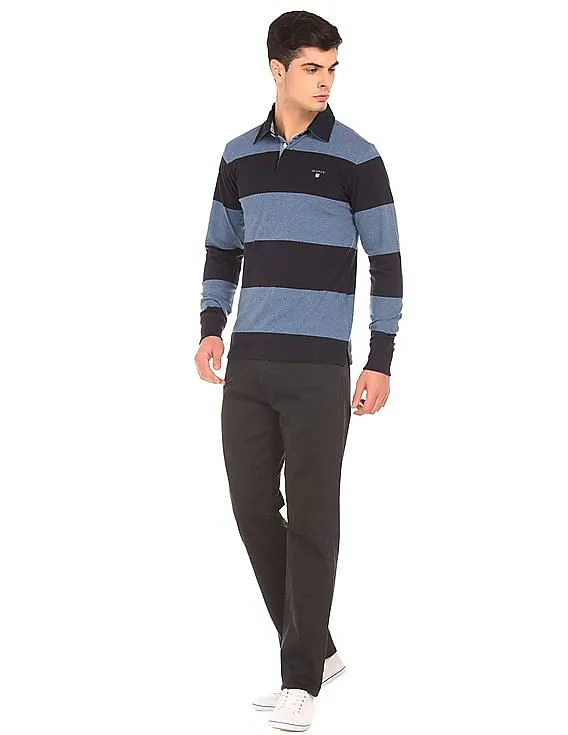 Gant Long Sleeve Striped Polo Shirt