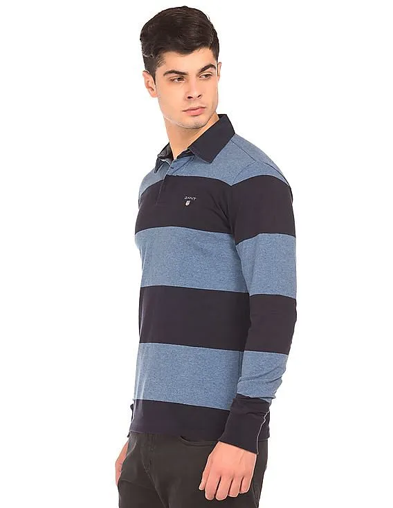 Gant Long Sleeve Striped Polo Shirt