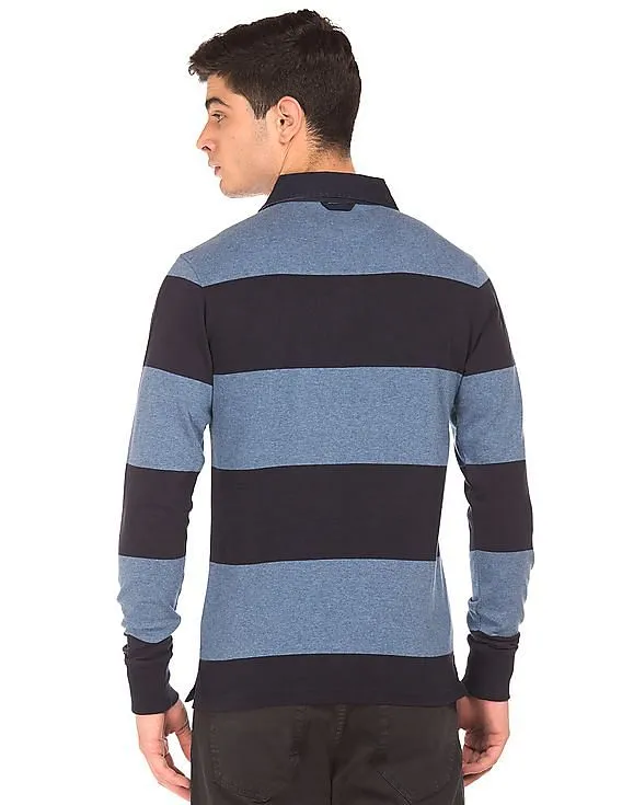 Gant Long Sleeve Striped Polo Shirt