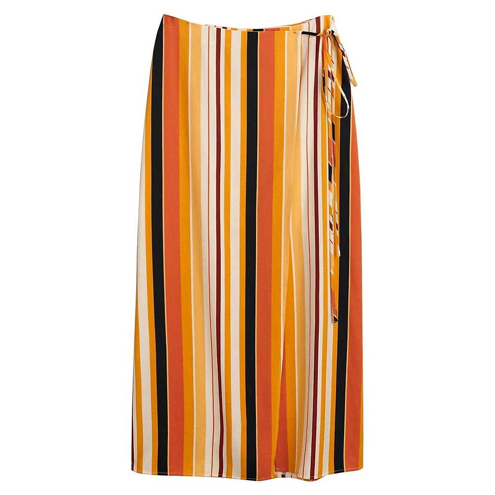 GANT Striped Wrap Skirt