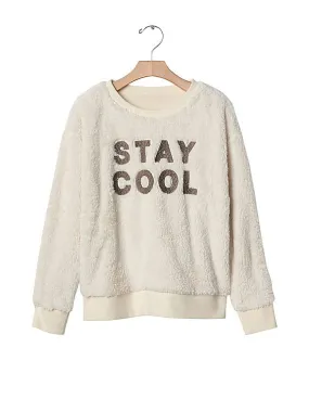 GAP Girls White Cozy Stay Cool Pullover