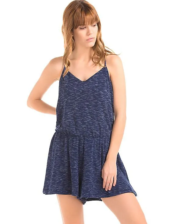 GAP Women Blue Cami Romper