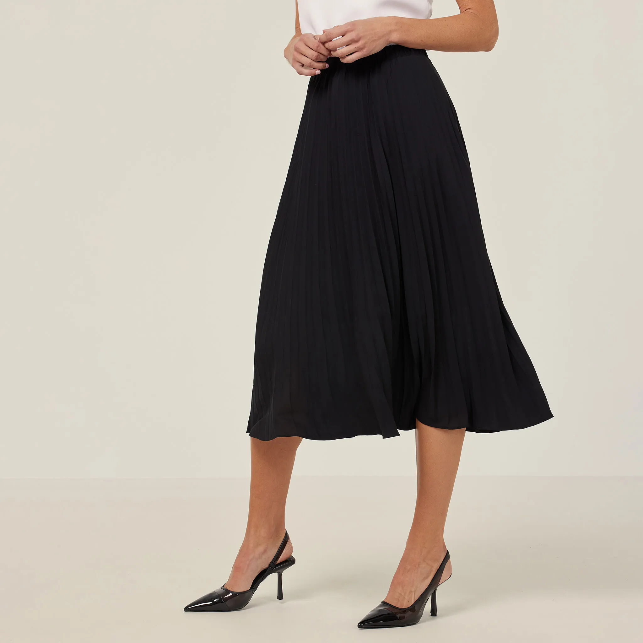 Georgie Midi Pleated Skirt