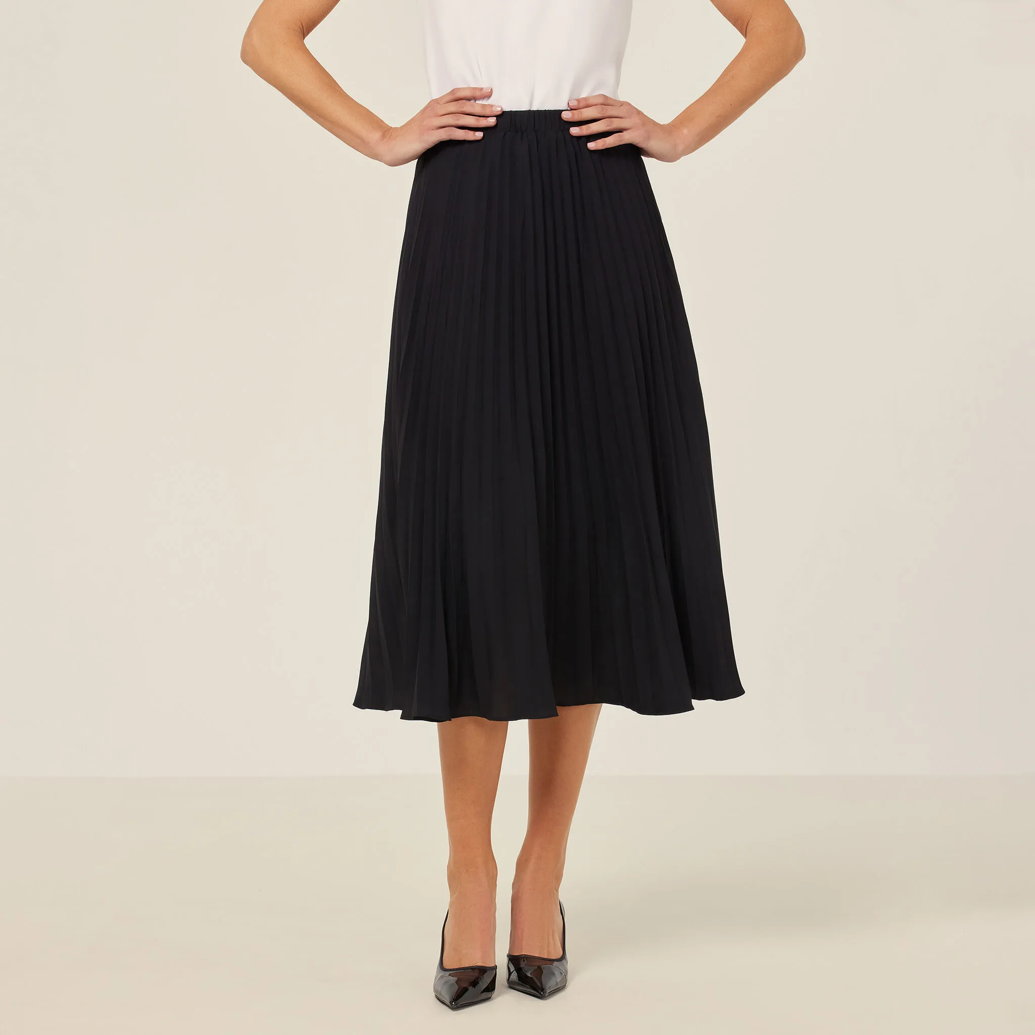 Georgie Midi Pleated Skirt