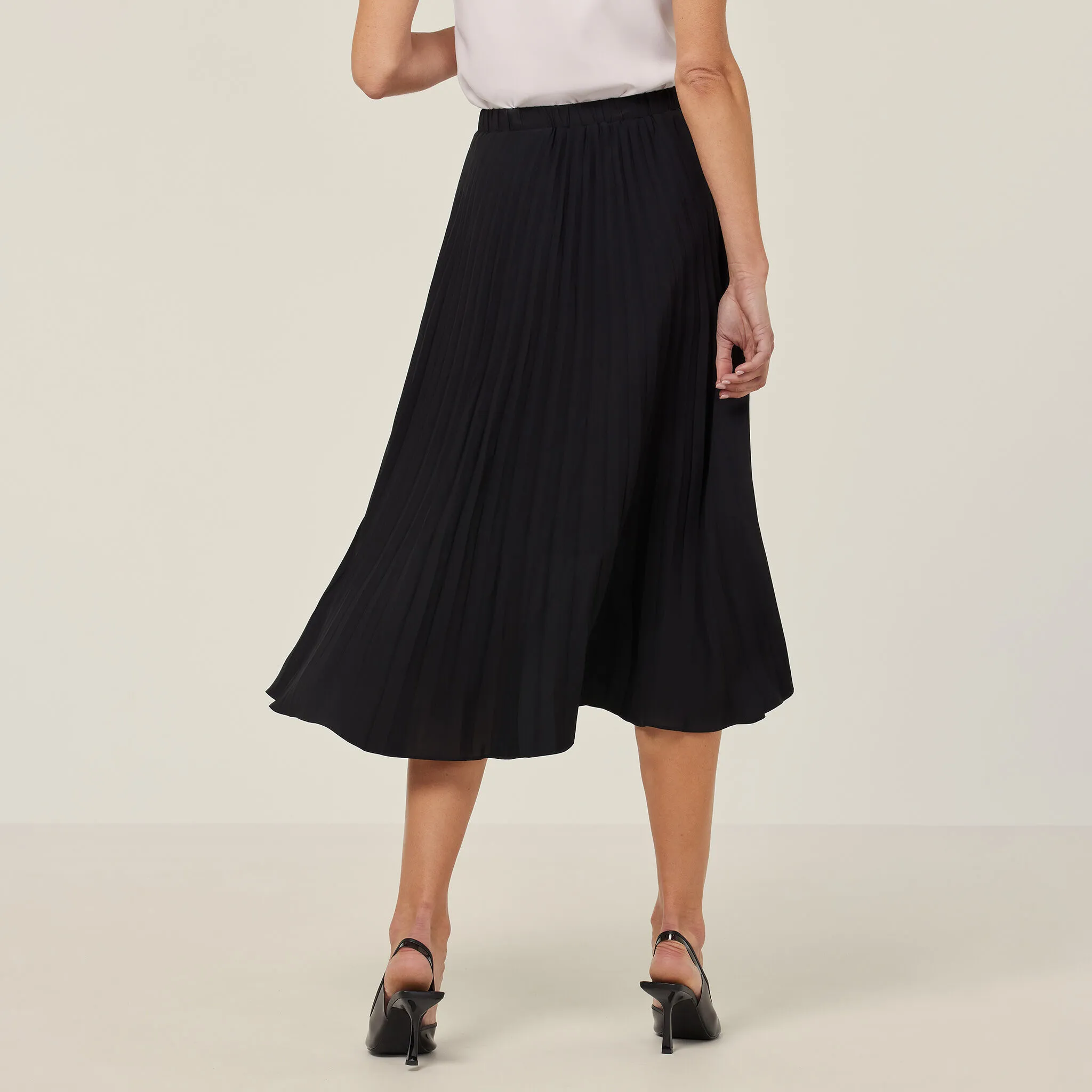 Georgie Midi Pleated Skirt