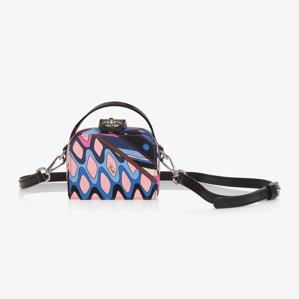 Girls Blue & Pink Vivara Shoulder Bag (12cm)