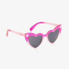 Girls Pink Heart Sunglasses (UV400)