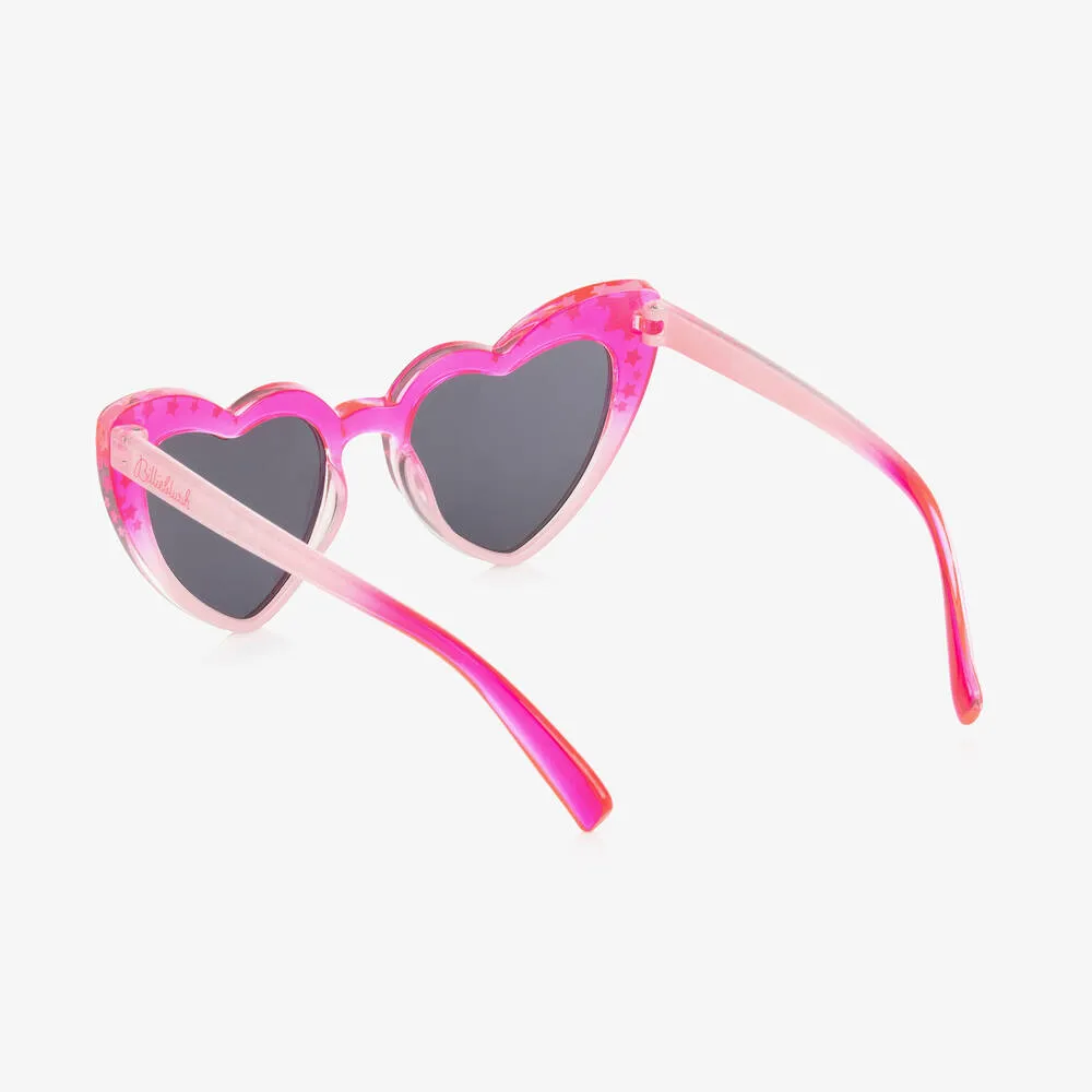 Girls Pink Heart Sunglasses (UV400)