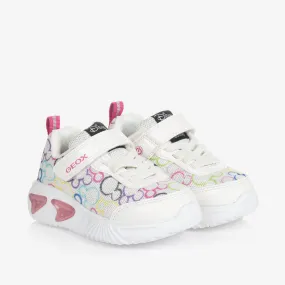 Girls White Disney Light-Up Trainers