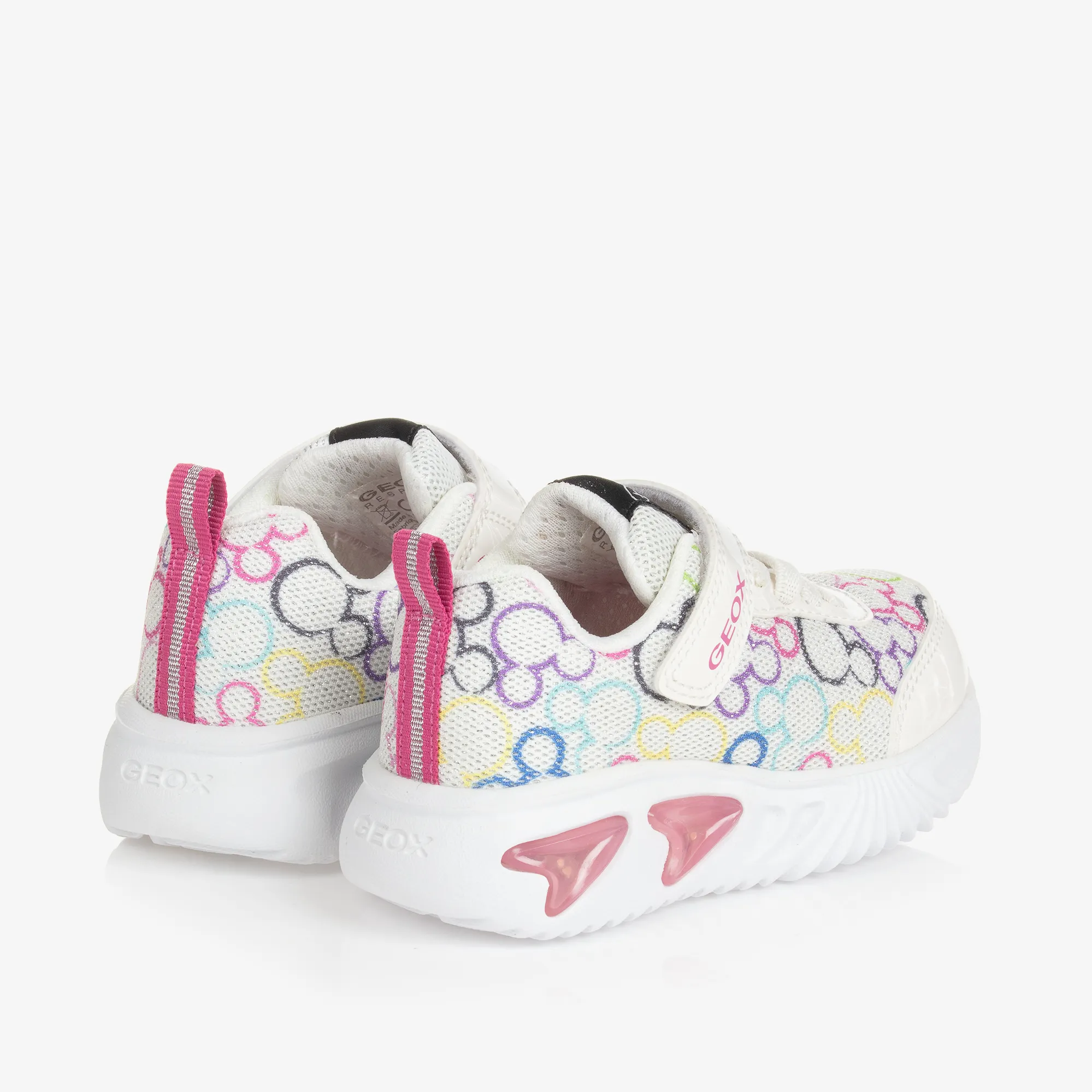 Girls White Disney Light-Up Trainers