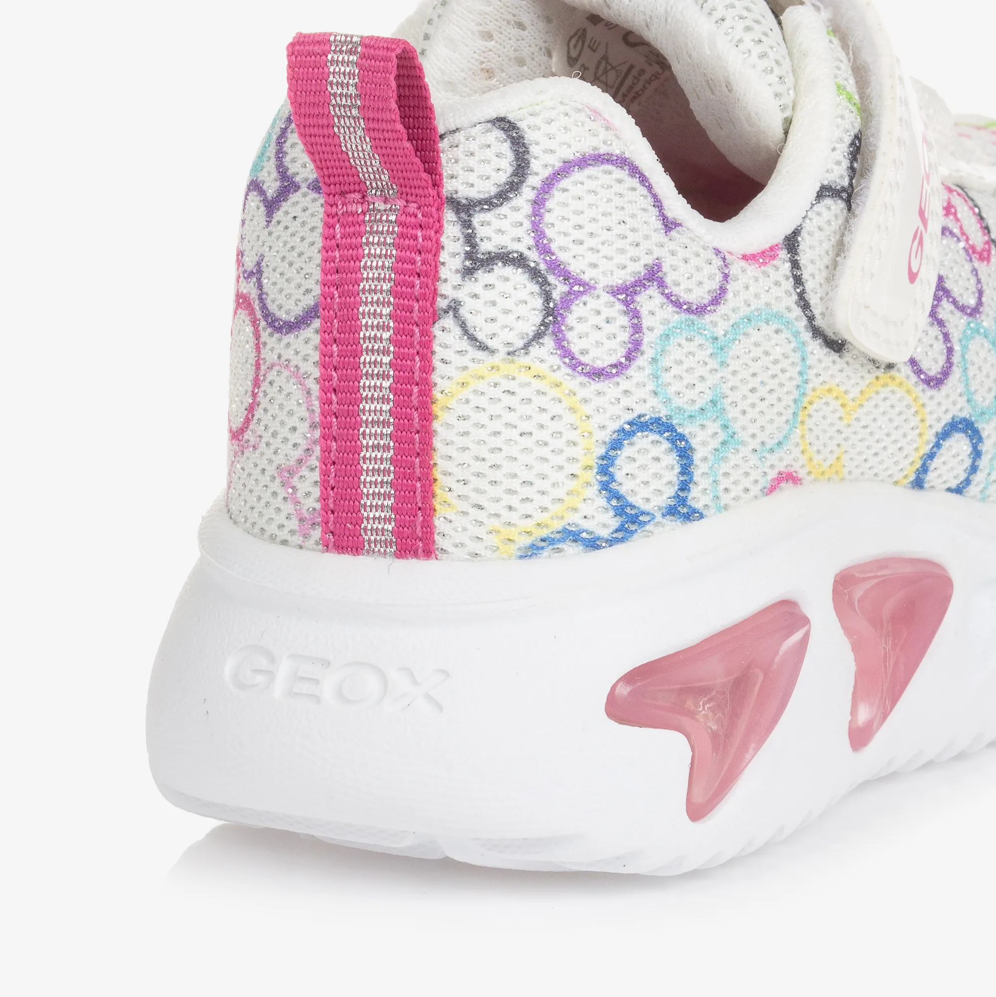 Girls White Disney Light-Up Trainers