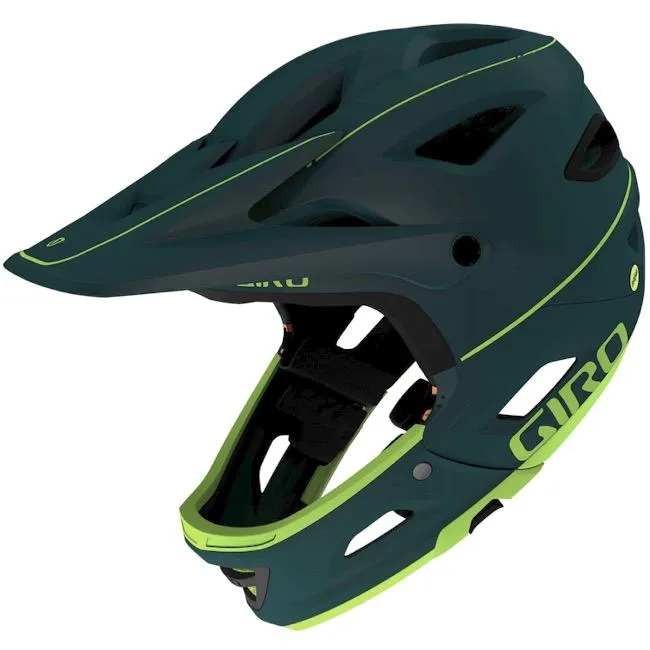 Giro Switchblade MIPS Full Face Helmet - Matt True Spruce-Citron - 2020