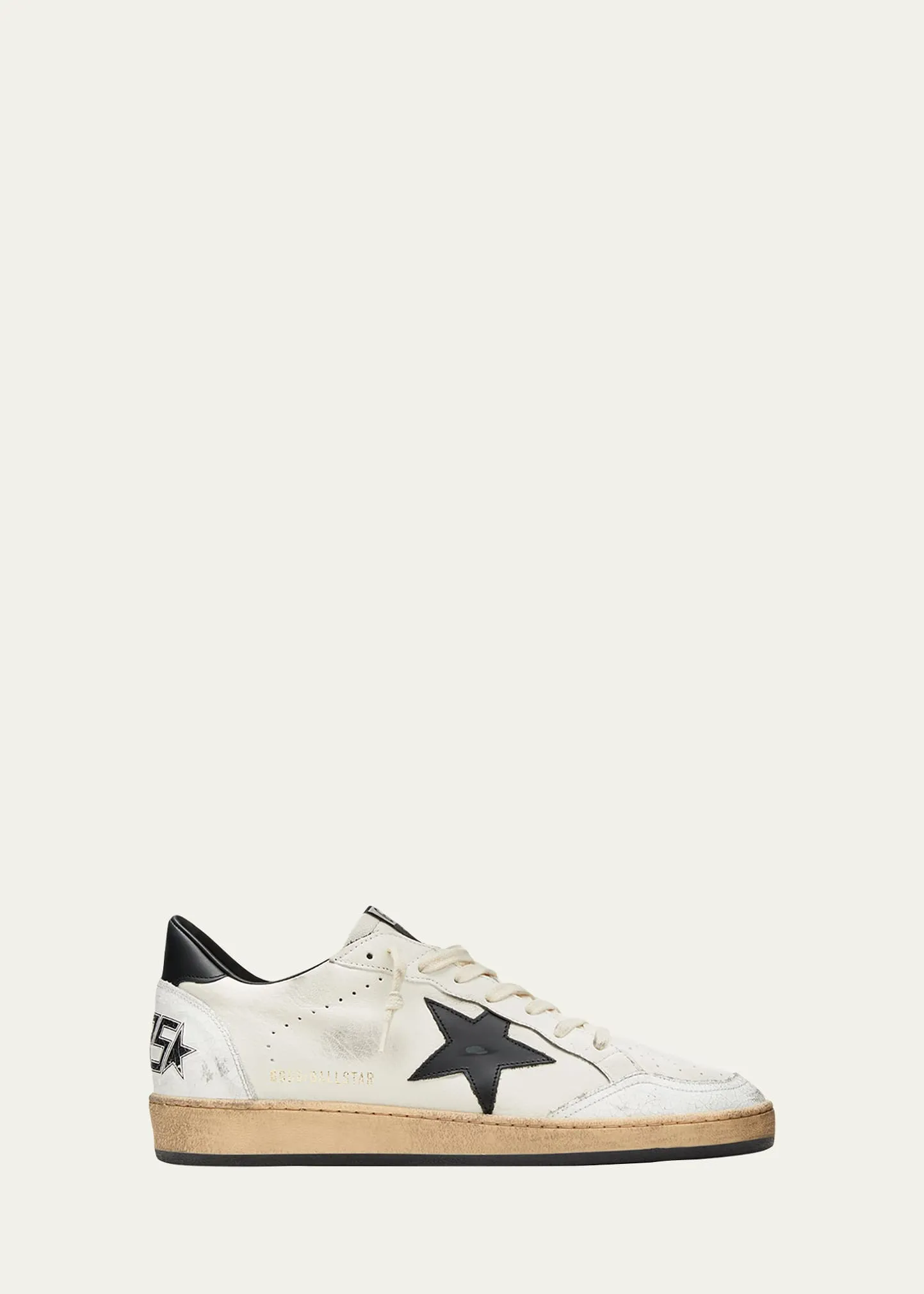 Golden Goose Men's Ball Star Distressed Leather Low-Top Sneakers