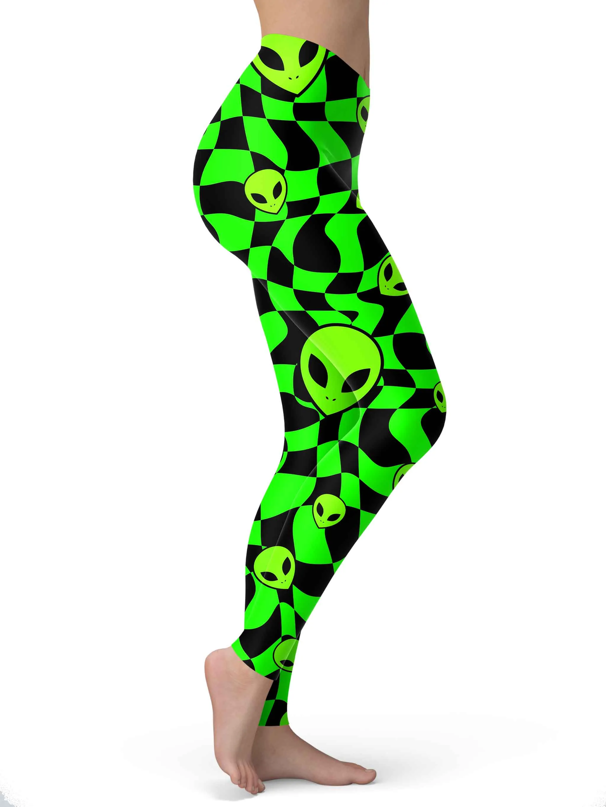 Green Aliens Leggings