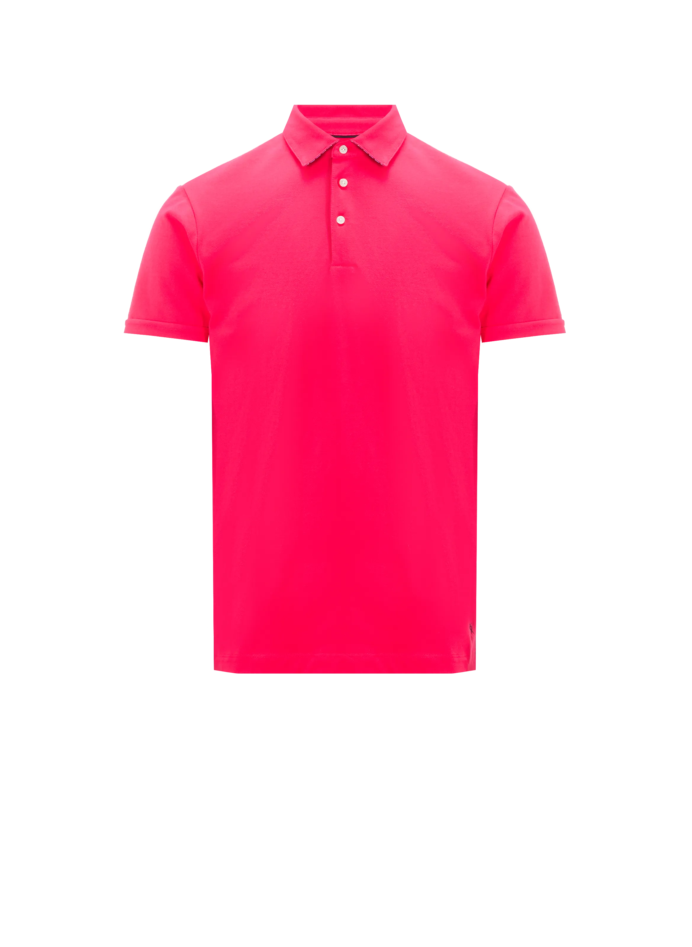 HACKETT  Plain cotton polo shirt - Pink