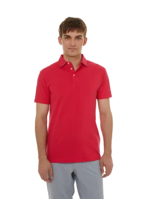 HACKETT  Plain cotton polo shirt - Pink