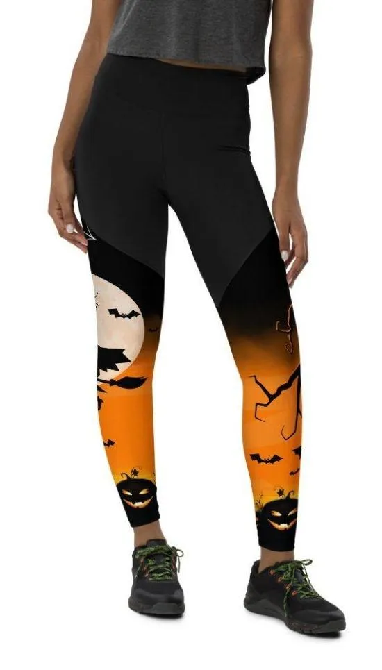 Halloween Night Compression Leggings