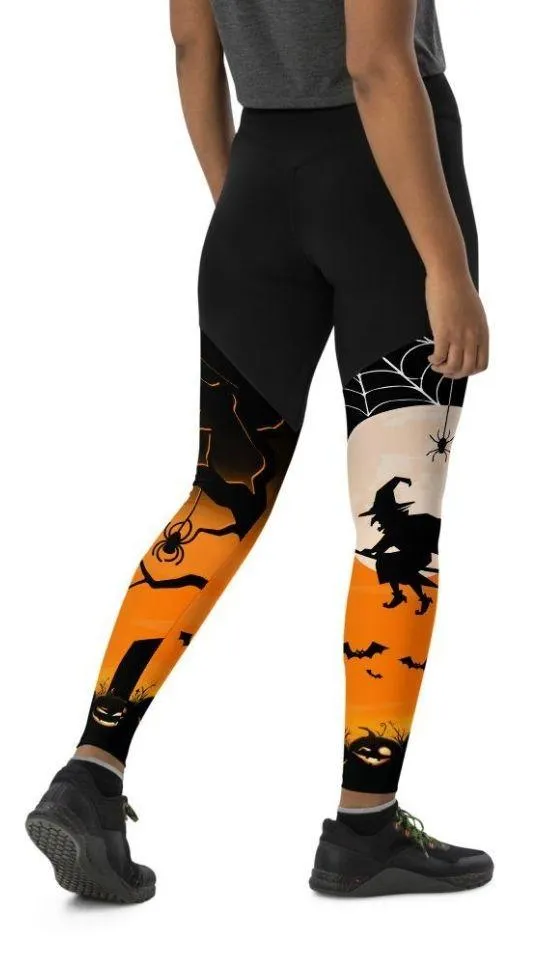 Halloween Night Compression Leggings