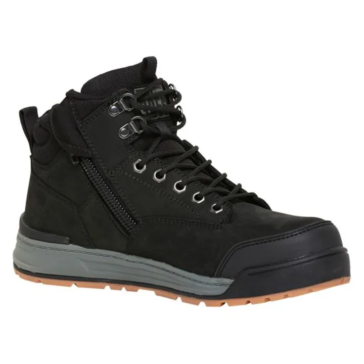 Hard Yakka Y60201 - 3056 Lace Zip Safety Boot Black