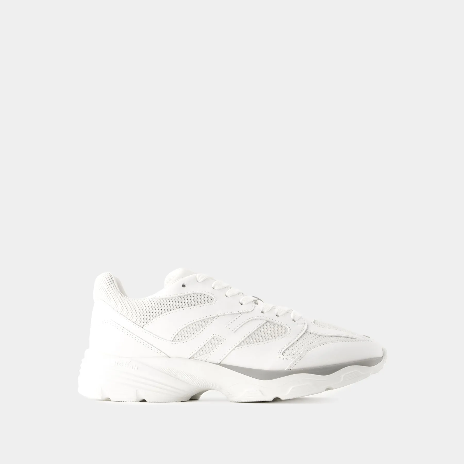 Hogan  H Punzonato Sneakers - Hogan - Leather - White