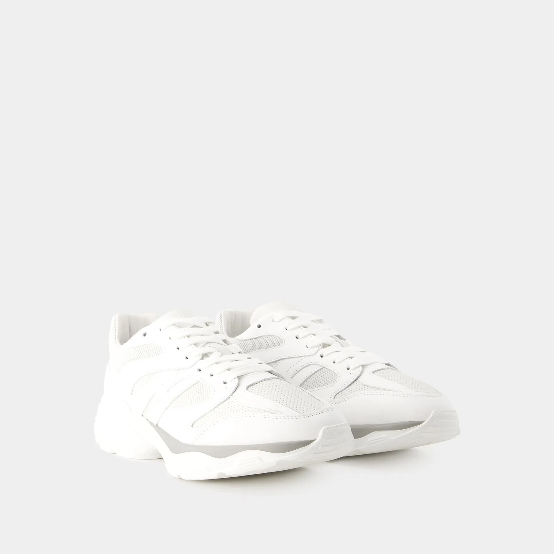 Hogan  H Punzonato Sneakers - Hogan - Leather - White