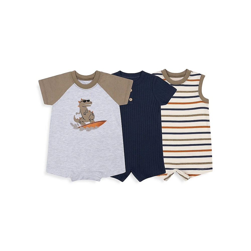 Hudson's Bay Baby Boy's 3-Piece Dino Romper Set