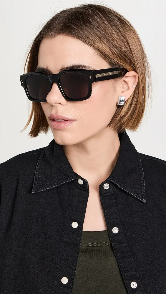 Illesteva   Vito Black/Gold Sunglasses 