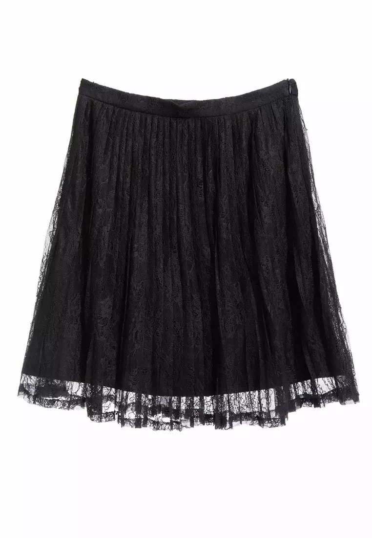 iROO Pleated Lace Skirt