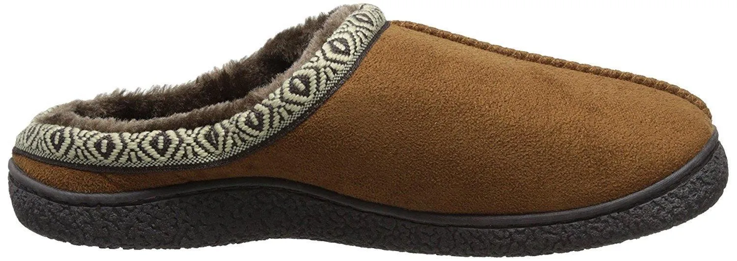 Isotoner Men's Microsuede Hoodback Slipper