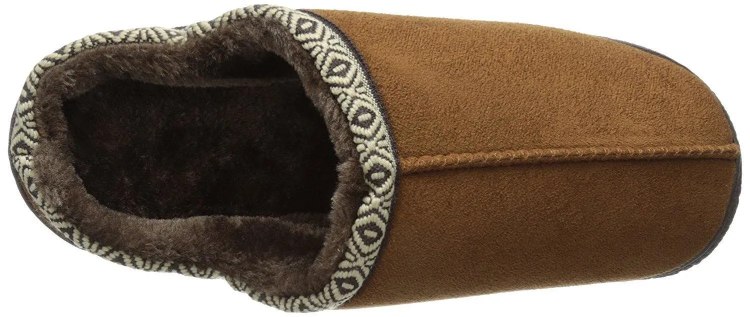 Isotoner Men's Microsuede Hoodback Slipper