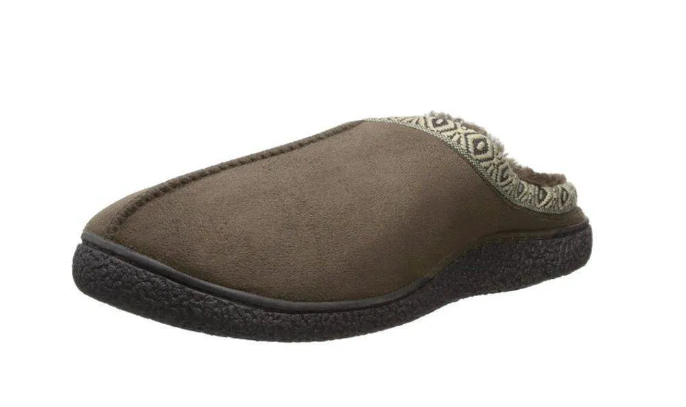 Isotoner Men's Microsuede Hoodback Slipper