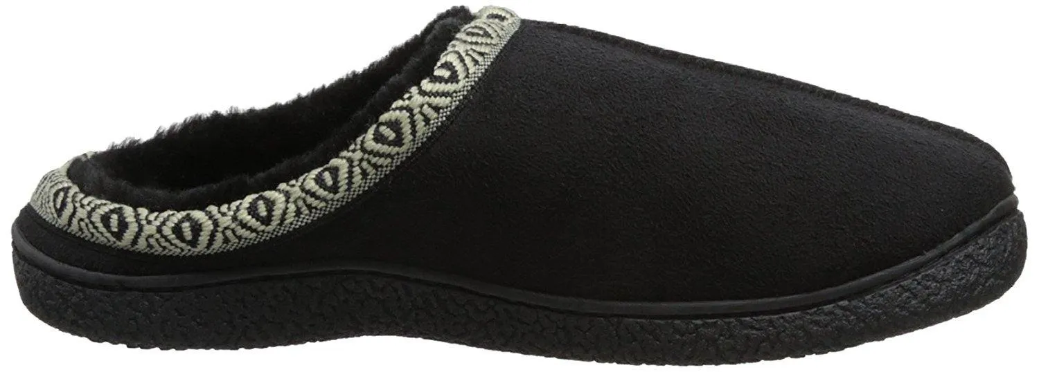 Isotoner Men's Microsuede Hoodback Slipper