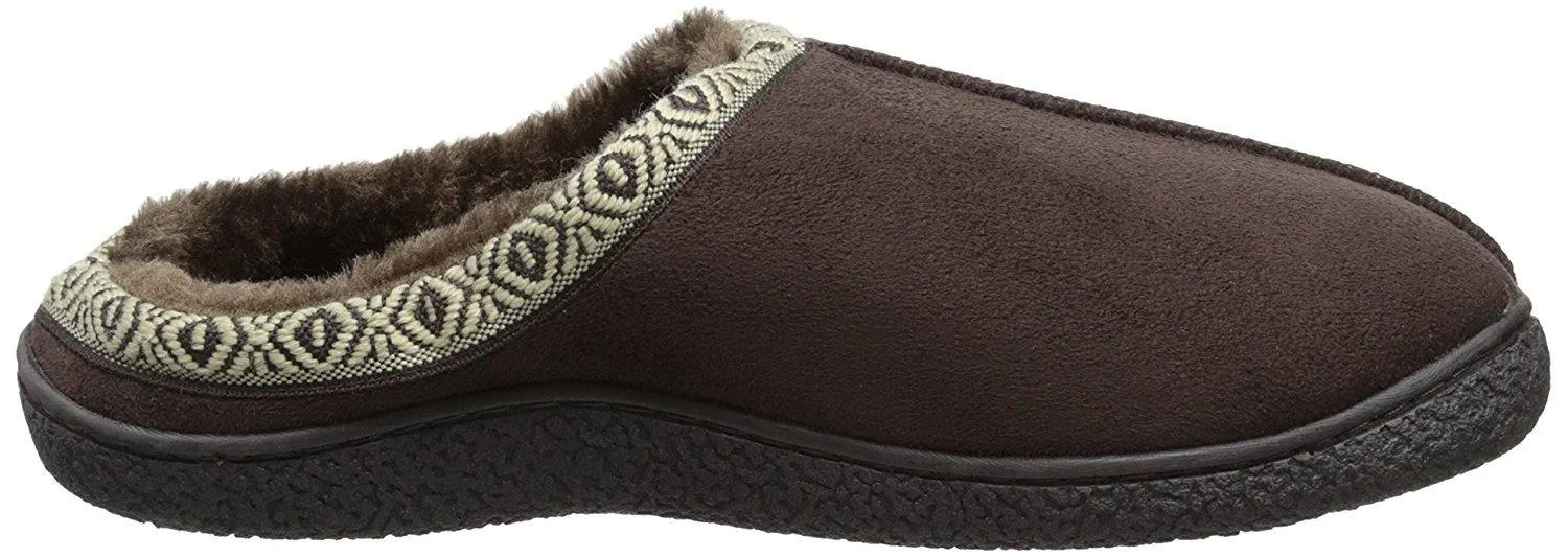 Isotoner Men's Microsuede Hoodback Slipper