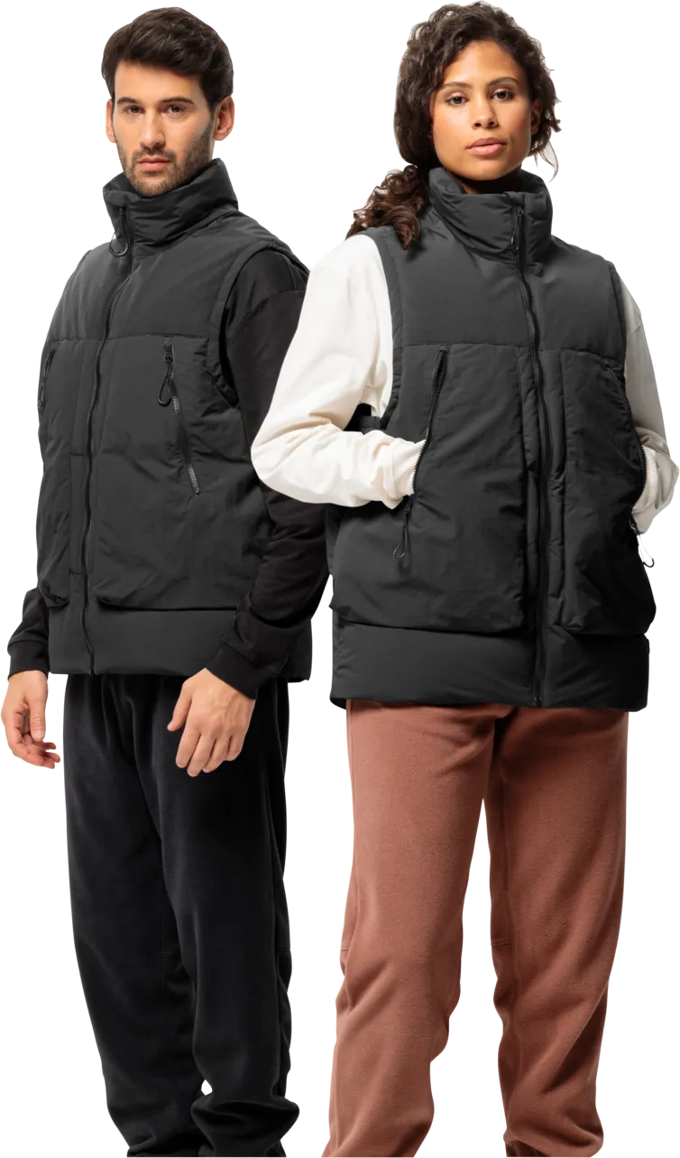 Jack Wolfskin Unisex Dellbrueck Vest Granite Black | Buy Jack Wolfskin Unisex Dellbrueck Vest Granite Black here | Outnorth