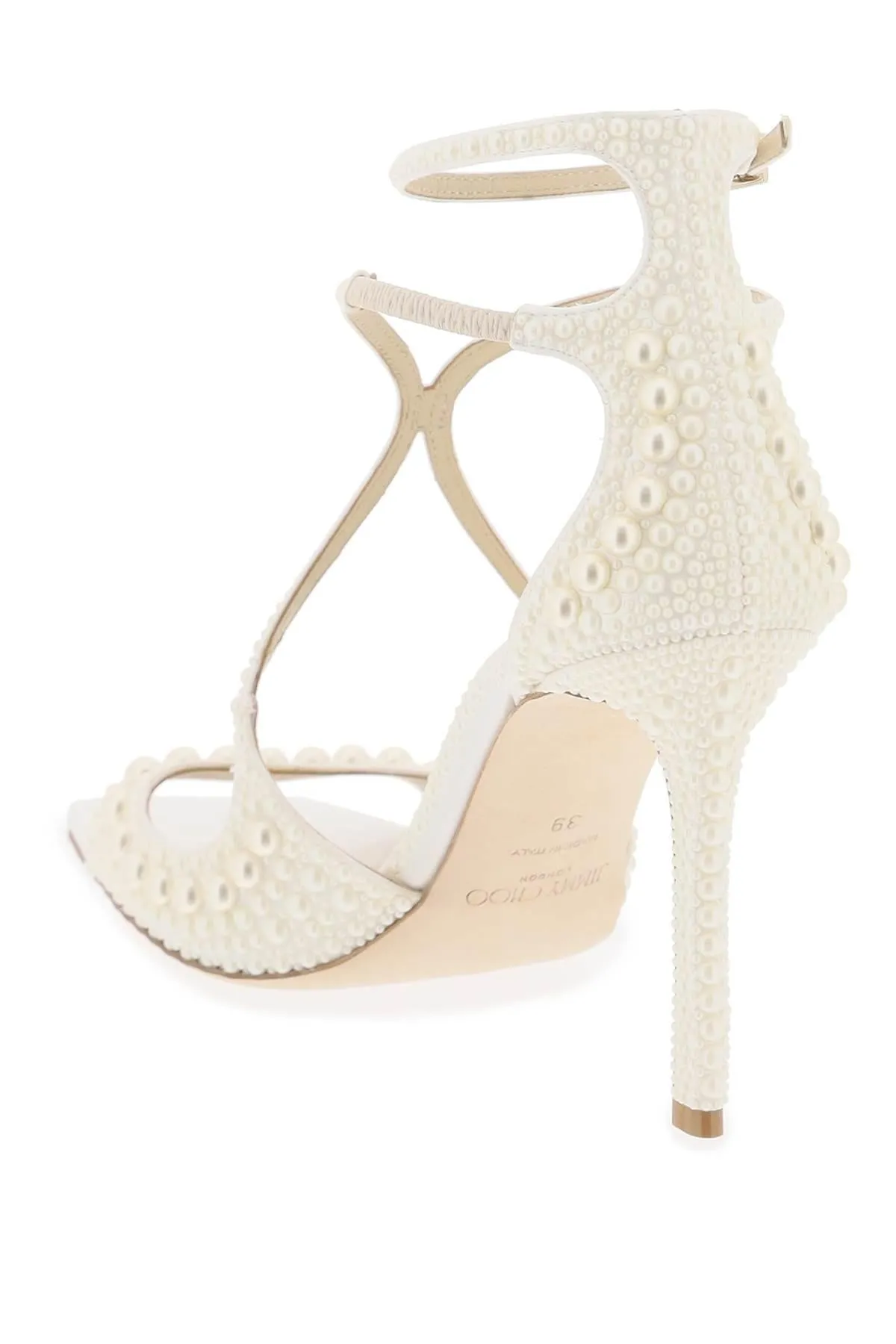 Jimmy Choo    Jimmy Choo Azia 95 Sandals With Pearls