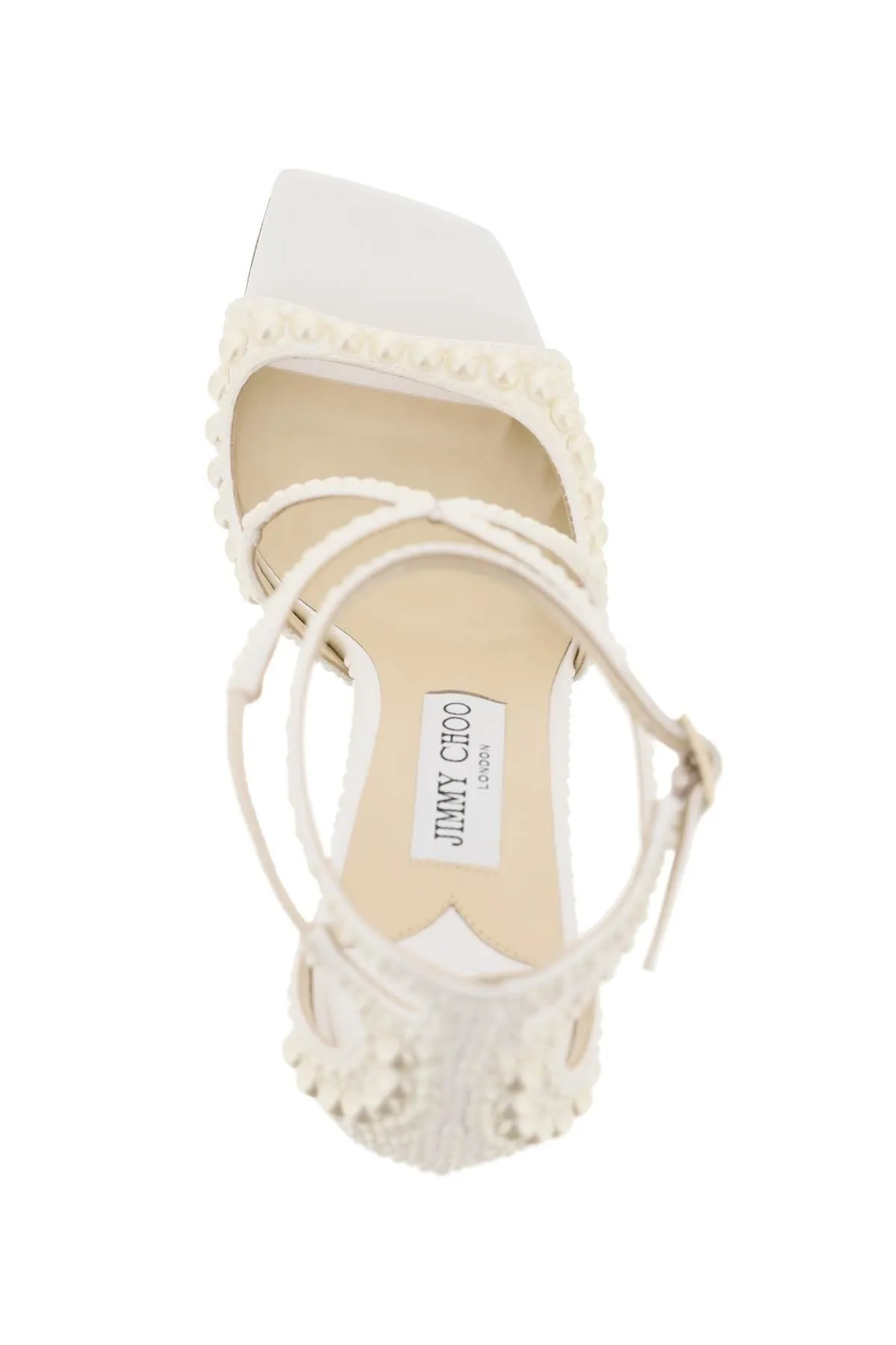 Jimmy Choo    Jimmy Choo Azia 95 Sandals With Pearls