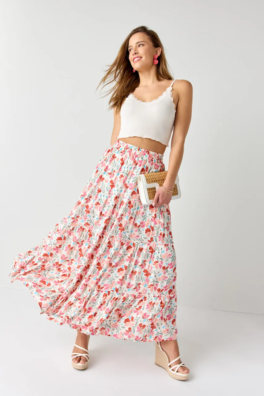 Josceline Printed Maxi Skirt