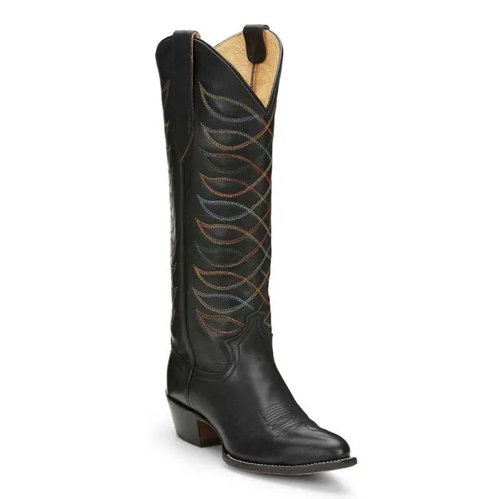 Justin Women's Whitley 15 Inch Western Boot Midnight Black