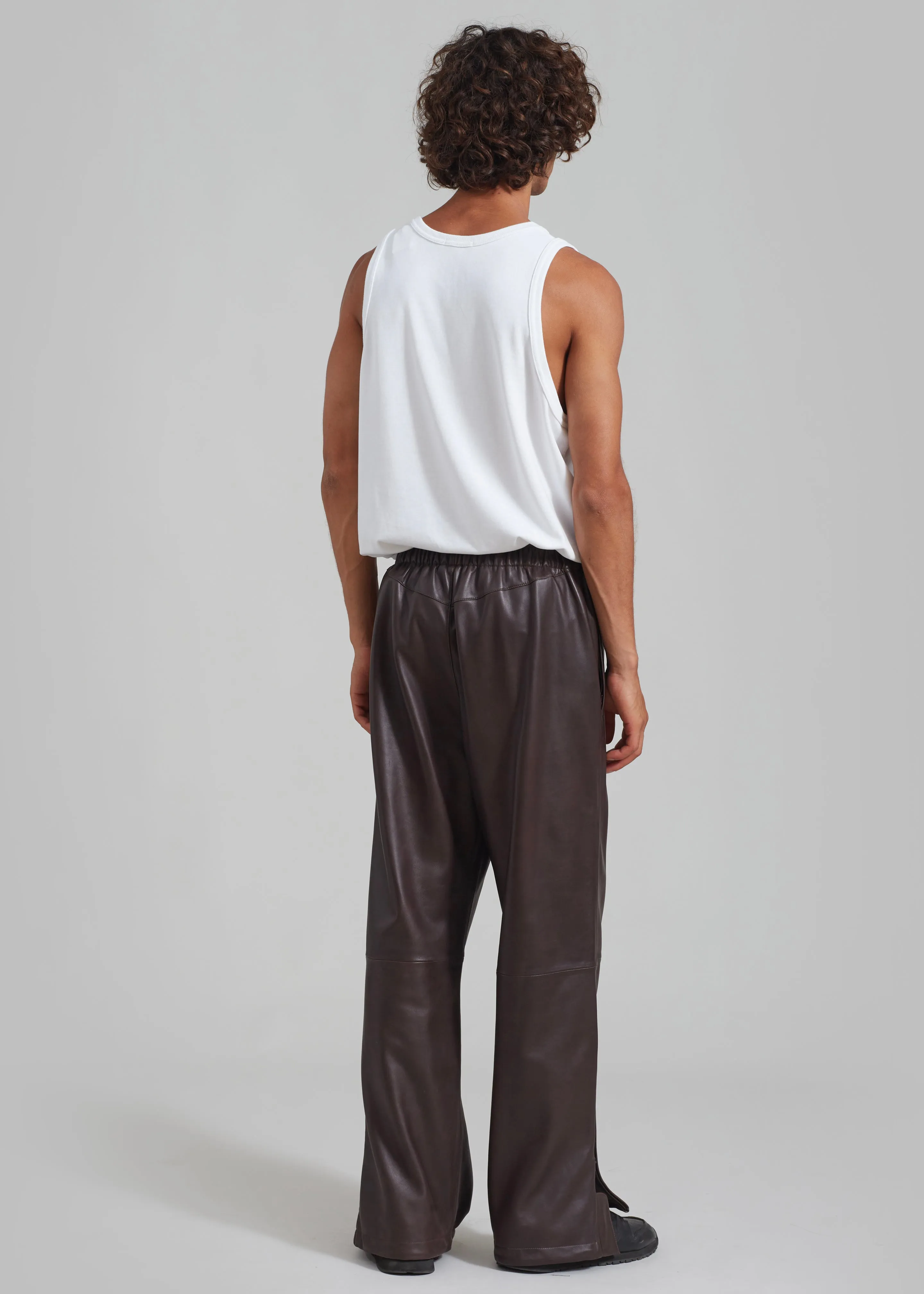 Kevin Leather Trousers - Brown